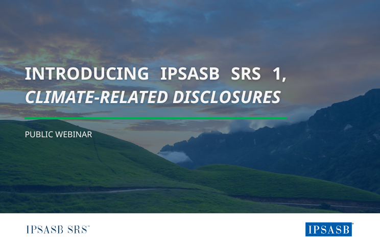 Introducing IPSASB SRS 1, Climate-related Disclosures 